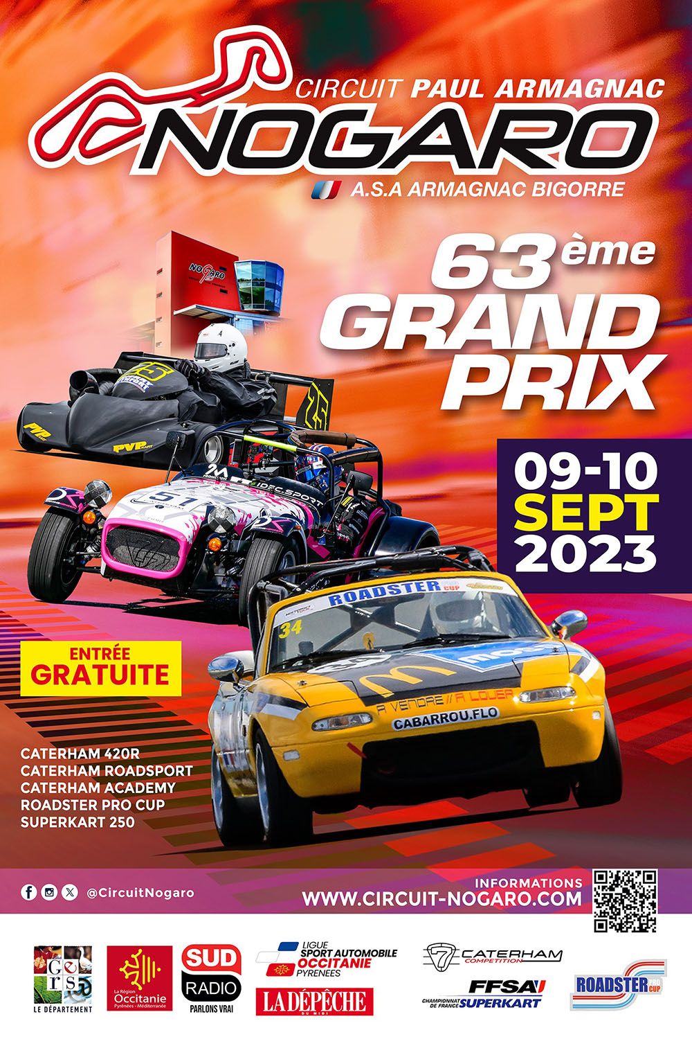 Affiche 63e Grand Prix de Nogaro
