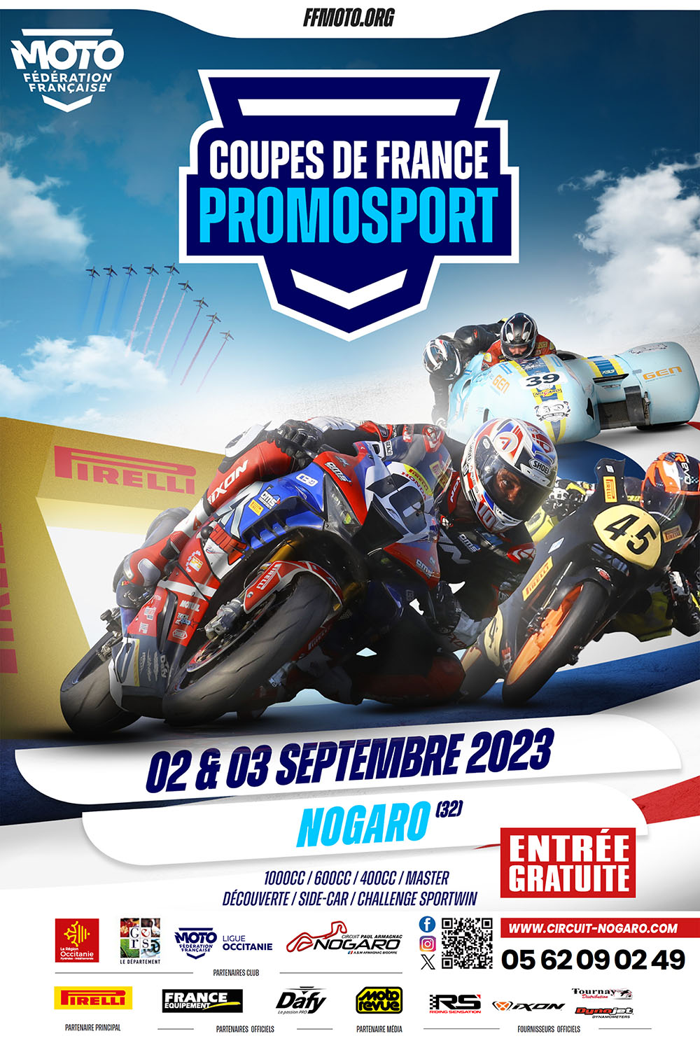 Affiche Promosport Nogaro 2023